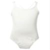 Agoky Girl's Basic Crisscross Back Gymnastic Dance Clothing Cotton Cami Ballet Performance Dancewear Sports Leotard Unitard White 3-4 Years view 4