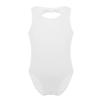 Agoky Girl's Basic Crisscross Back Gymnastic Dance Clothing Cotton Cami Ballet Performance Dancewear Sports Leotard Unitard White Bowknots 2-3 Years view 1