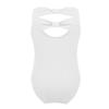 Agoky Girl's Basic Crisscross Back Gymnastic Dance Clothing Cotton Cami Ballet Performance Dancewear Sports Leotard Unitard White Bowknots 2-3 Years view 2