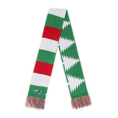 47 New England Patriots Holiday Style Baker Scarf - NFL Premium Fashion Double Layer Knit Scarf