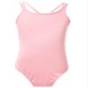 Agoky Girl's Basic Crisscross Back Gymnastic Dance Clothing Cotton Cami Ballet Performance Dancewear Sports Leotard Unitard Pink 8-10 Years view 1