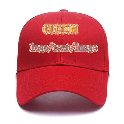 Baseball Cap Custom Personalized Text Dad Hats for Men & Women Trucker Adjustable Snapback Baseball Hat Red