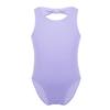 Agoky Girl's Basic Crisscross Back Gymnastic Dance Clothing Cotton Cami Ballet Performance Dancewear Sports Leotard Unitard Lavender Bowknots 2-3 Years view 1