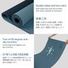 Yoga Mat Non Slip, Eco Friendly Fitness Exercise Mat with Carrying Strap,Pro Yoga Mats for Women,Workout Mats for Home, Pilates and Floor Exercises (Grey Blue/Black, Thickness-6mm) view 3