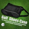 Golf Shoe Bag, Travel Shoe Bag Organizer for Men Women, Breathable Nylon with Zipper, Sport Shoes Bag for Sport Golf Tennis etc (Black) view 2