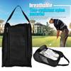 Golf Shoe Bag, Travel Shoe Bag Organizer for Men Women, Breathable Nylon with Zipper, Sport Shoes Bag for Sport Golf Tennis etc (Black) view 3