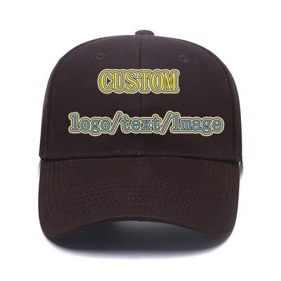Baseball Cap Custom Personalized Text Dad Hats for Men & Women Trucker Adjustable Snapback Baseball Hat Brown