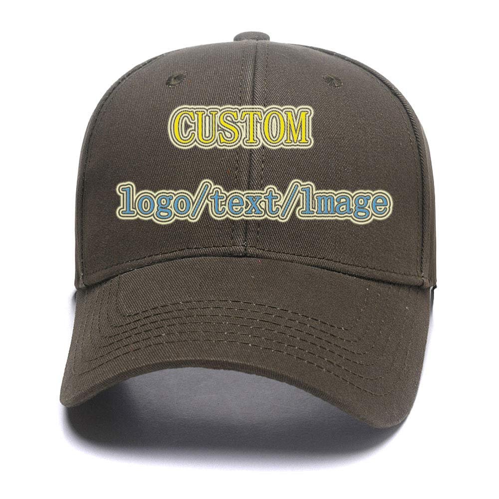 Baseball Cap Custom Personalized Text Dad Hats for Men & Women Trucker Adjustable Snapback Baseball Hat Hunter Green