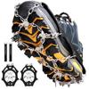 Crampons Ice Cleats Traction Snow Grips for Boots Shoes Women Men Anti Slip 19 Stainless Steel Spikes Safe Protect for Hiking Fishing Walking Climbing Mountaineering view 1