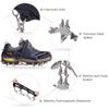 Crampons Ice Cleats Traction Snow Grips for Boots Shoes Women Men Anti Slip 19 Stainless Steel Spikes Safe Protect for Hiking Fishing Walking Climbing Mountaineering view 3