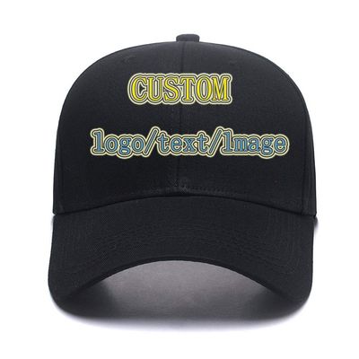 Baseball Cap Custom Personalized Text Dad Hats for Men & Women Trucker Adjustable Snapback Baseball Hat Black