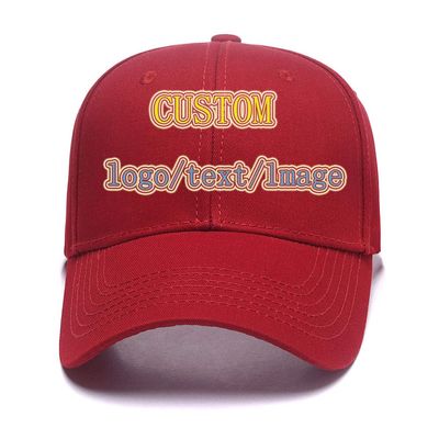 Baseball Cap Custom Personalized Text Dad Hats for Men & Women Trucker Adjustable Snapback Baseball Hat Red Wine