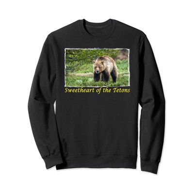 Sweetheart of the Tetons Blondie grizzly bear sweatshirt