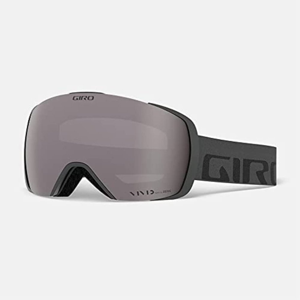 Giro Contact Adult Snow Goggle - Grey Wordmark Strap with VIVID Onyx/VIVID Infrared Lenses