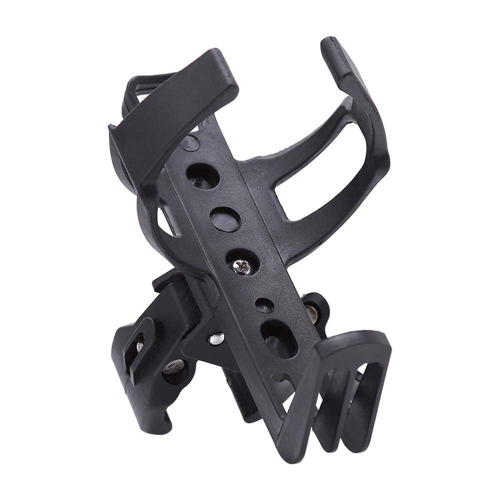 Bottle Holder, PVC Quick Release Anti Slip 360 Degree Rotation Cup Drink Rack Cage for Stroller Motorcycle(Black)
