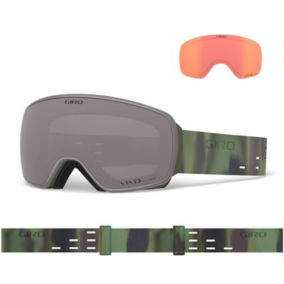 Giro Agent Adult Snow Goggles - Silicone Trees Strap with Vivid Onyx/Vivid Infrared Lenses (2020)