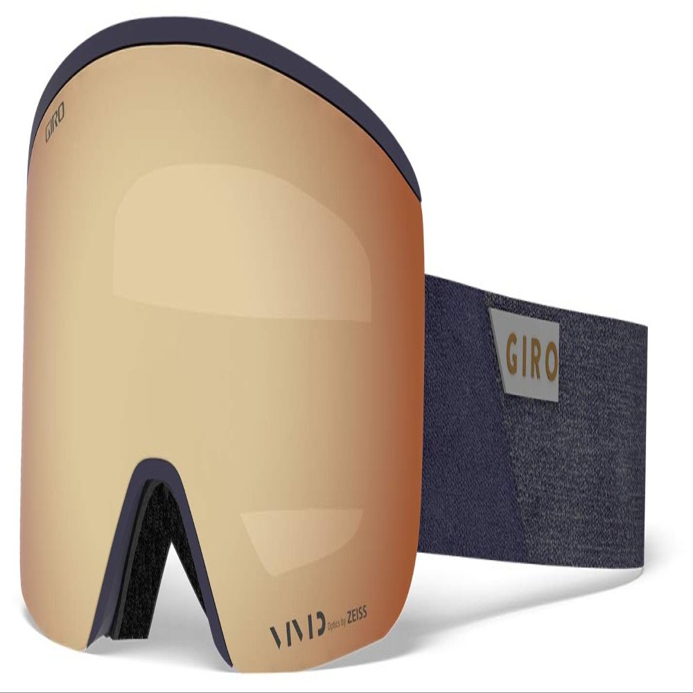 Giro Axis Ski Goggles - Snowboard Goggles for Men - Midnight Peak Strap with Vivid Copper/Vivid Infrared Lenses