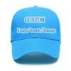 Baseball Cap Custom Personalized Text Dad Hats for Men & Women Trucker Adjustable Snapback Baseball Hat Ice Blue view 1