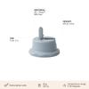Design Letters Sports Lid (Grey) - BPA-Free And Bps-Free, Nordic Design, Integrated Straw, Easy To Open And Close, Ideal For Fitness, Work Or On The Go, Fits 500ml And 330ml Water Bottles view 2