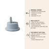 Design Letters Sports Lid (Grey) - BPA-Free And Bps-Free, Nordic Design, Integrated Straw, Easy To Open And Close, Ideal For Fitness, Work Or On The Go, Fits 500ml And 330ml Water Bottles view 3