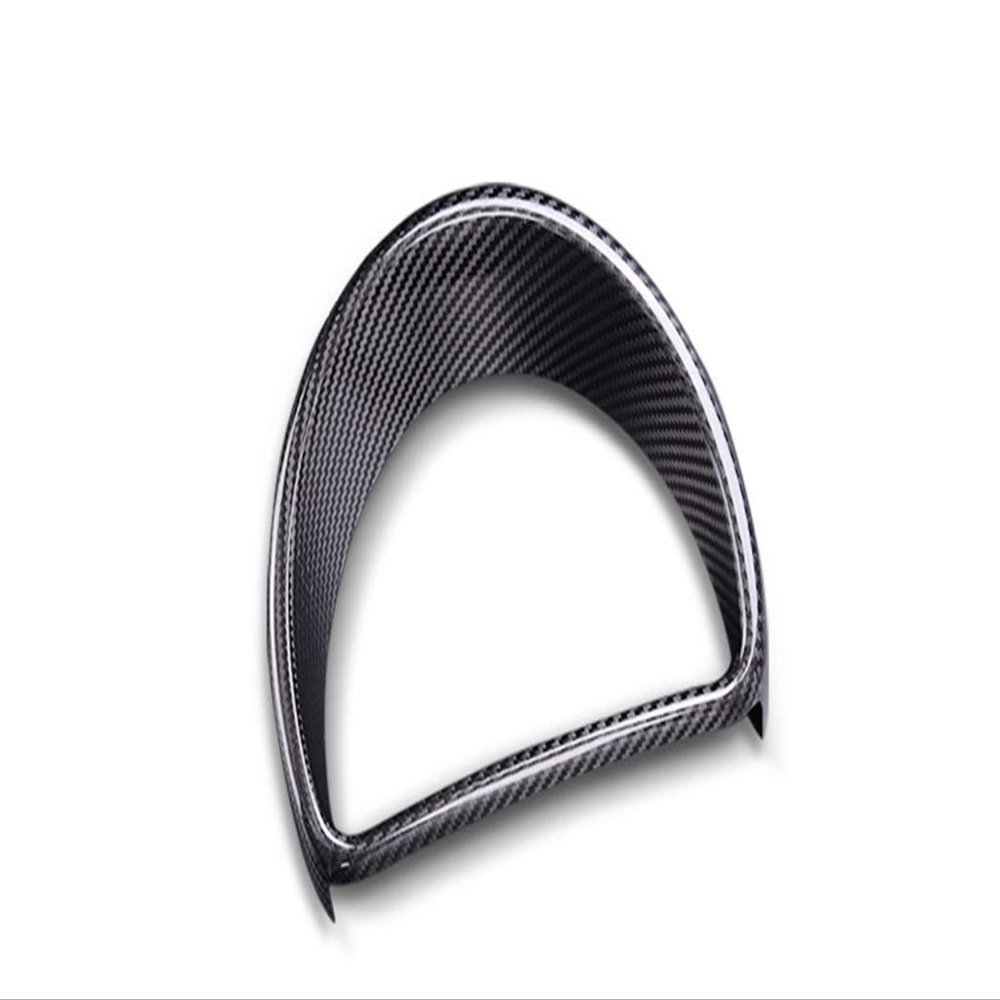 Eppar New Carbon Fiber Gauge Pod Cover Sticker for Smart fortwo 2015-2019 (1PC)