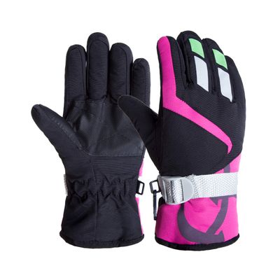 Kids Ski Gloves Winter Warm Lining Snow Cold Weather Windproof Waterproof Adjustable Gloves for Boys & Girls 2-5Years