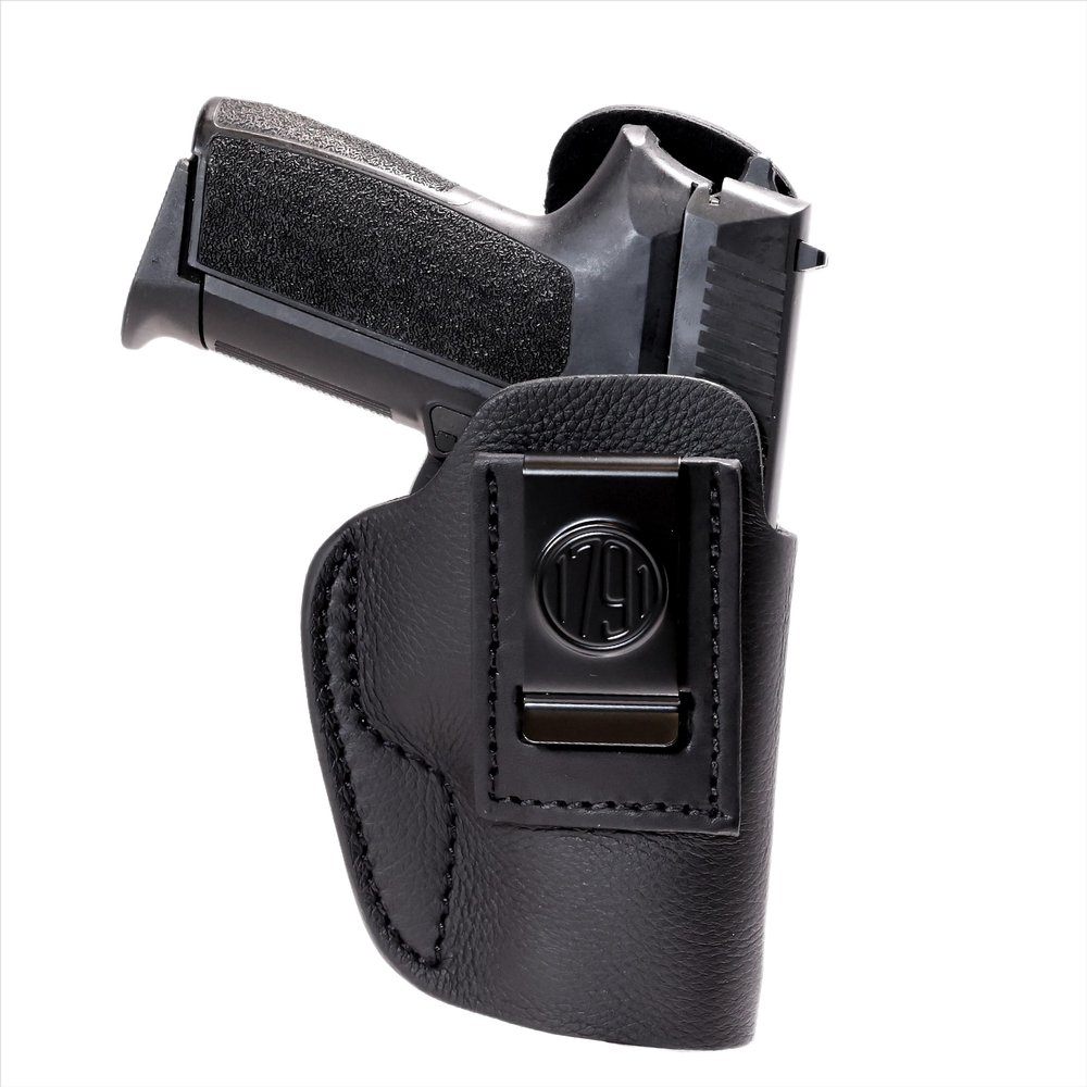 1791 GUNLEATHER P320c Premium Leather Holster - Soft & Comfortable IWB CCW Holster - Right Handed - fits HK VP9sk, P2000, 45c, SIG P320c, P229c and Most compacts w. Rail