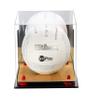 Better Display Cases Acrylic Volleyball Wall Mount Display Case with Mirror, Wood Base and Red Risers (A027-WMRRWF) view 2