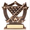 Express Medals 6.25 Inch Sport Star Billiards Trophy Award with Engraved Personalized Plate 5-Pack view 1