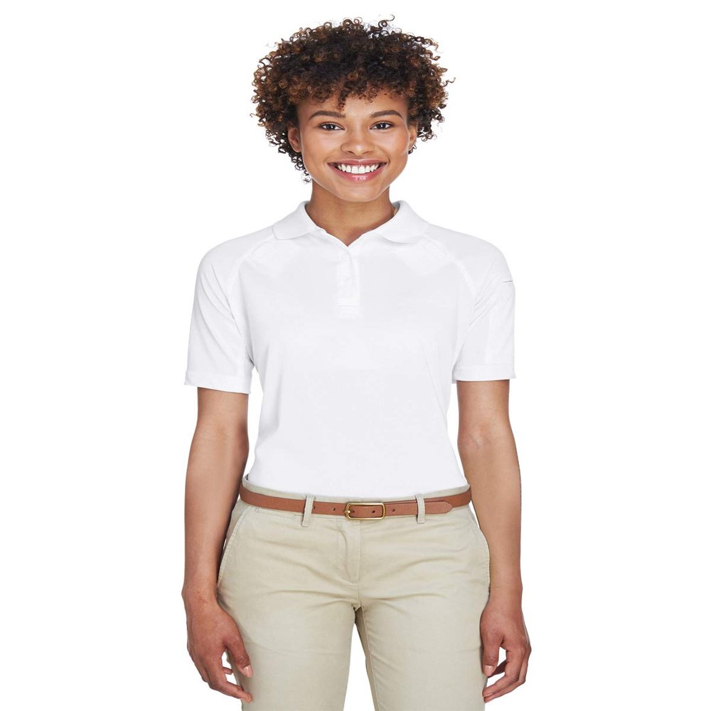 Harriton Ladies' Advantage Snag Protection Plus Tactical Polo 2XL WHITE