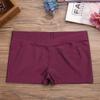 YiZYiF Kids Girls' Classics Boy Cut Soft Low Rise Gym Dance Sport Shorts Activewear Short V-Front Polyester Burgundy 6 view 2
