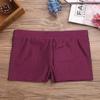 YiZYiF Kids Girls' Classics Boy Cut Soft Low Rise Gym Dance Sport Shorts Activewear Short V-Front Polyester Burgundy 6 view 4