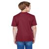 Team 365 Youth Sonic Heather Performance T-Shirt S SP MAROON HTHR view 3