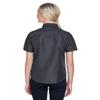 Harriton Ladies' Key West Short-Sleeve Performance Staff Shirt L DARK CHARCOAL view 2