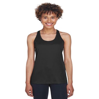 Team 365 Ladies' Zone Performance Racerback Tank M BLACK