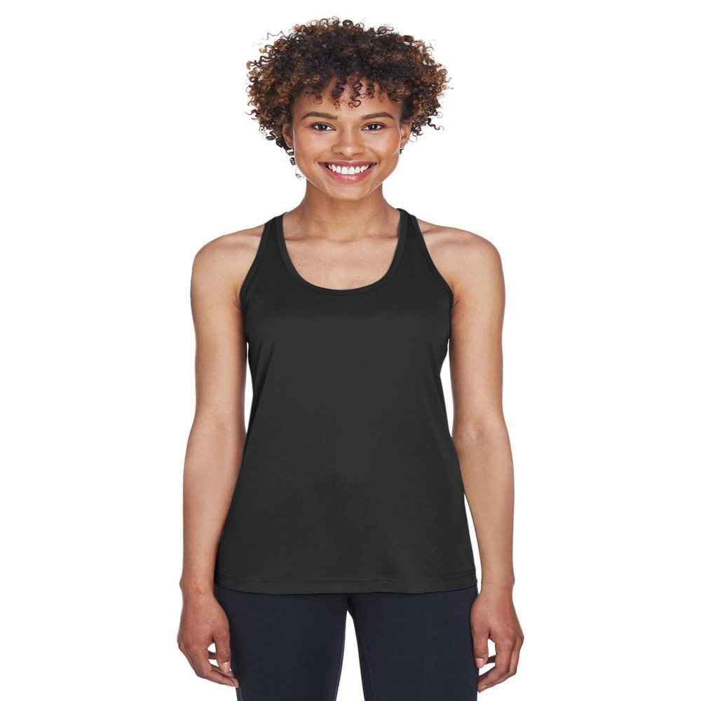Team 365 Ladies' Zone Performance Racerback Tank M BLACK