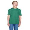 Team 365 Youth Sonic Heather Performance T-Shirt L SP FOREST HTHR view 1