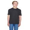 Team 365 Youth Sonic Heather Performance T-Shirt S BLACK HEATHER view 1