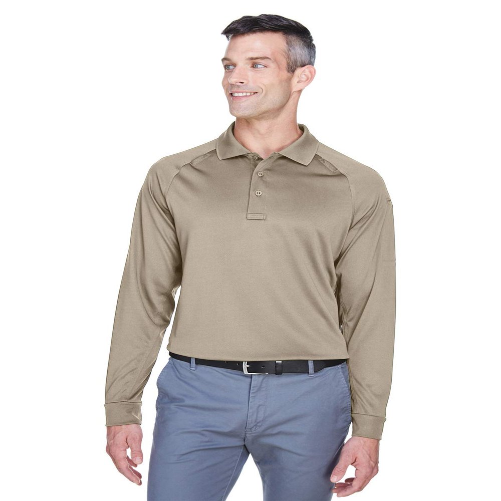Men's Advantage Snag Protection Plus Long-Sleeve Tactical Polo XL DESERT KHAKI