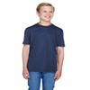 Team 365 Youth Sonic Heather Performance T-Shirt XL SP DRK NVY HTH view 1