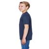 Team 365 Youth Sonic Heather Performance T-Shirt XL SP DRK NVY HTH view 2