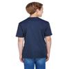 Team 365 Youth Sonic Heather Performance T-Shirt XL SP DRK NVY HTH view 3