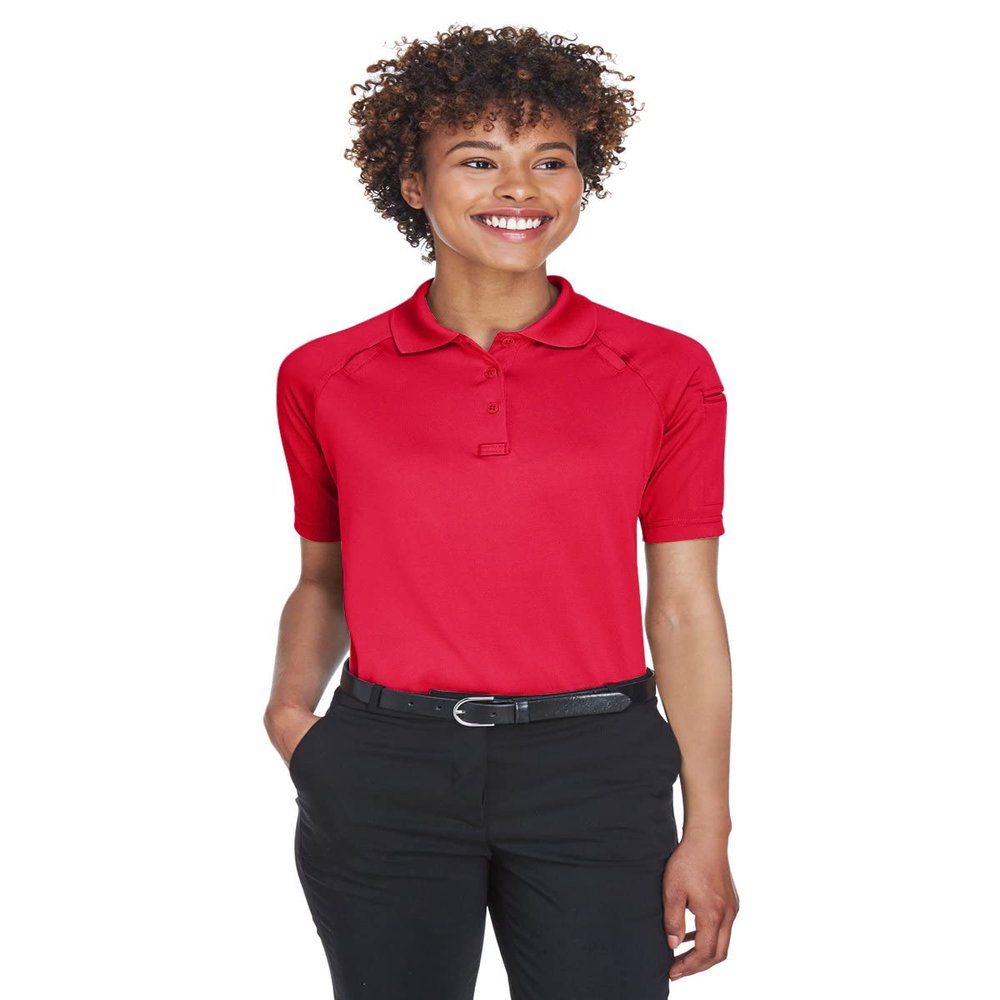 Harriton Ladies' Advantage Snag Protection Plus Tactical Polo XL RED