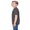 Team 365 Youth Sonic Heather Performance T-Shirt XL DK GREY HEATHER view 2