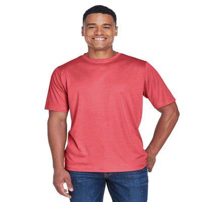 Team 365 Men's Sonic Heather Performance T-Shirt 4XL SP RED HEATHER