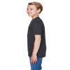 Team 365 Youth Sonic Heather Performance T-Shirt XL BLACK HEATHER view 2