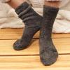 BambooMN Men's Medium/Large Comfy Soft Warm Plush Slipper Bed Fuzzy Socks - Assortment A - 4 Pairs view 2