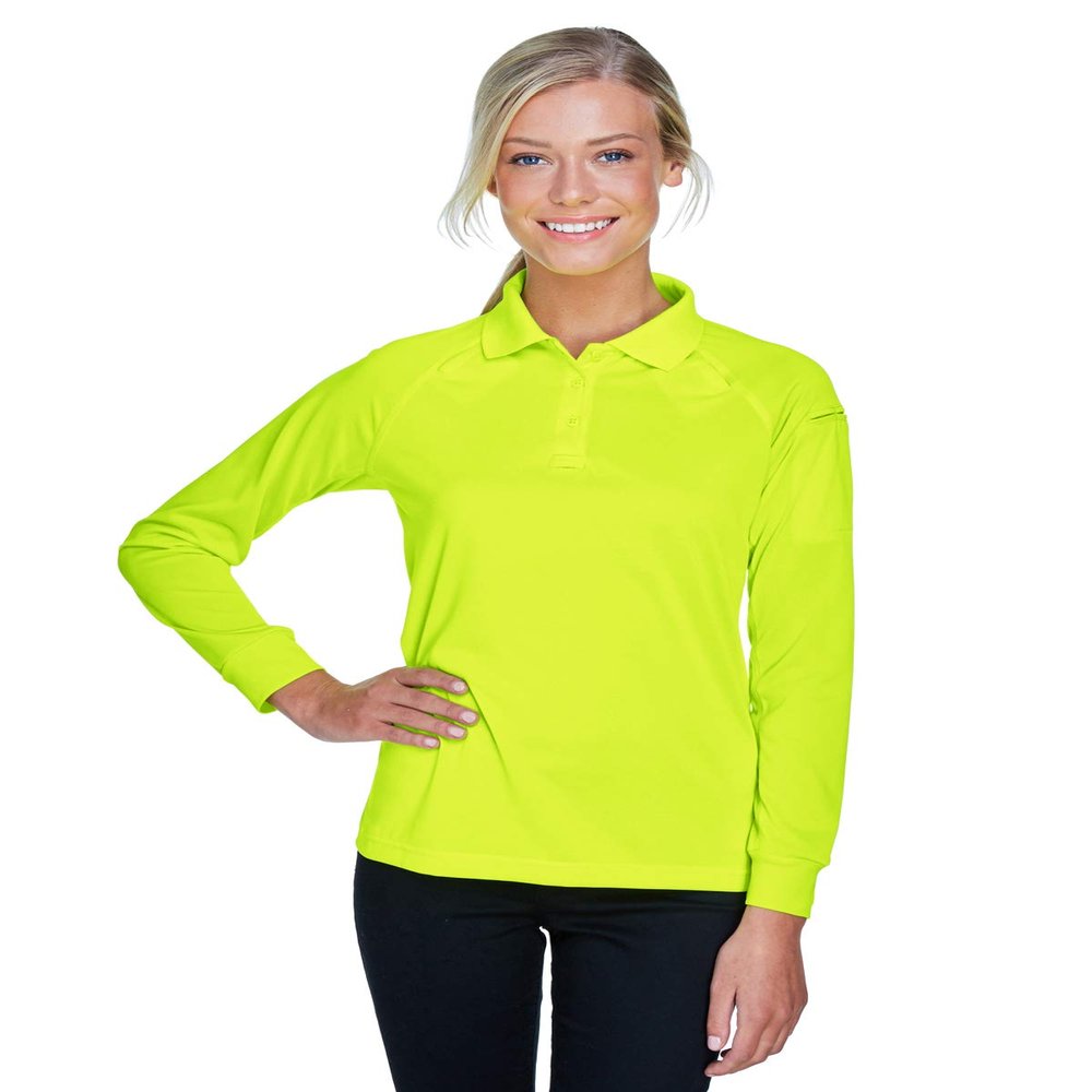 Ladies Advantage Snag Protection Plus Long-Sleeve Tactical Polo XL SAFETY YELLOW