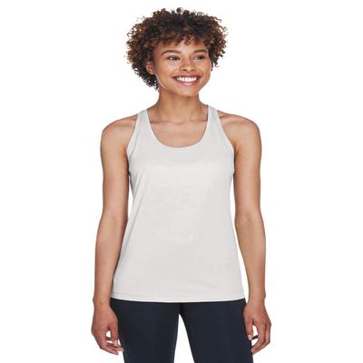 Team 365 Ladies' Zone Performance Racerback Tank XS SPORT SILVER