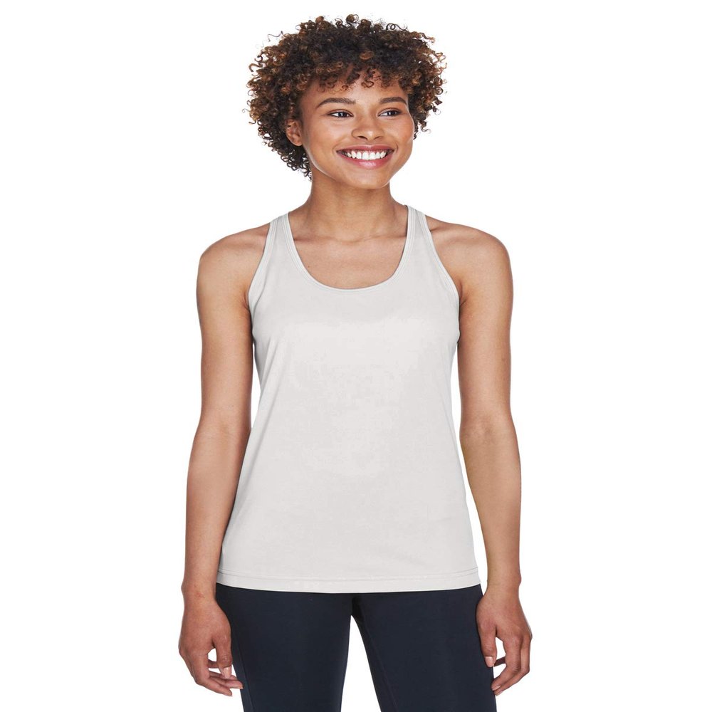 Team 365 Ladies' Zone Performance Racerback Tank XS SPORT SILVER